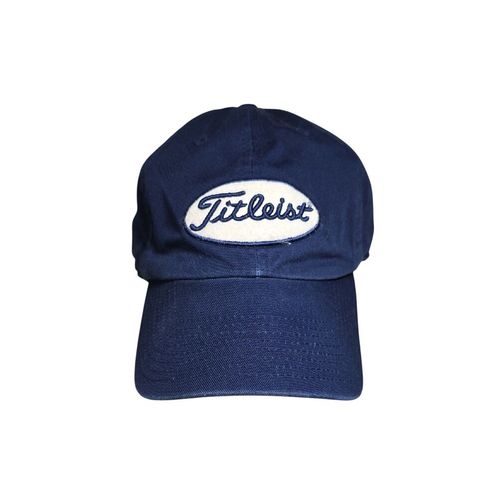 Titleist Navy Blue Cotton Golf Hat Adult Size Large